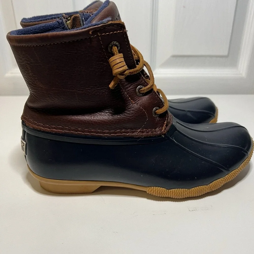 Sperry Top Sider‎ Saltwater Waterproof Duck Boots Size 6 STS91175 Rain Outdoor
